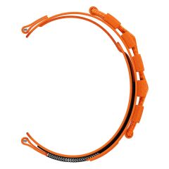 Honor Magic Watch / Watch 2 46 mm Bileklik Kordon İnovatif Tasarım Geniş Hasır Kumaş Kayış Cırtlı Turuncu
