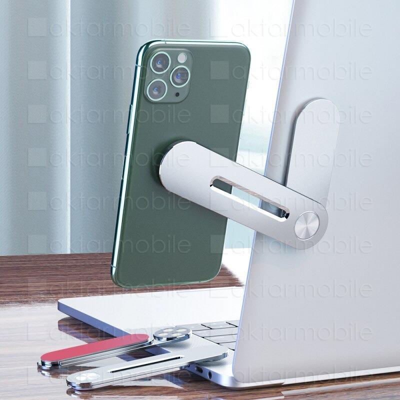 Monitör & Laptop için Mıknatıslı Telefon Tutucu - Katlanabilir - CNC Kesim - Alüminyum Alaşım