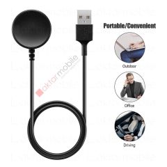 Samsung Galaxy Watch 4 Classic 42 / 46 mm uyumlu USB Şarj Aleti Manyetik Şarj Cihazı Hızlı Şarj Kiti