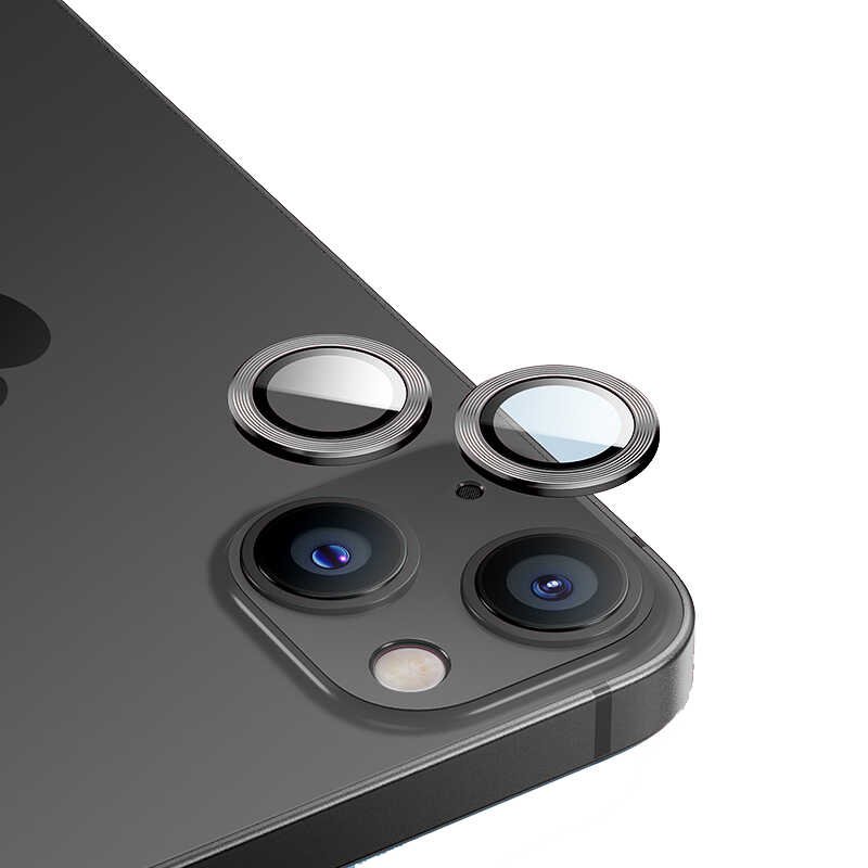 Apple iPhone 14 Benks New KR Kamera Lens Koruyucu Siyah