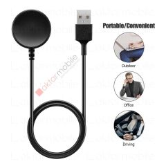 Samsung Galaxy Watch 4 40 / 44 mm uyumlu USB Şarj Aleti Manyetik Şarj Cihazı Hızlı Şarj Kiti