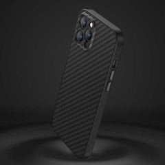 Apple iPhone 12 Pro Max Kılıf Karbon Fiber Benks Hybrid Kevlar Kapak