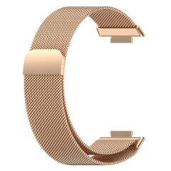 Huawei Watch Fit 2 Hasır Metal Kordon Tam Uyumlu Pim Tasarımı Mıknatıslı Tel Örgü Kayış