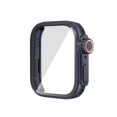 Huawei Watch Fit 3 uyumlu Apple Watch Ultra Kasa Dönüştürücü & Ekran Koruyucu Tam Koruma Gold
