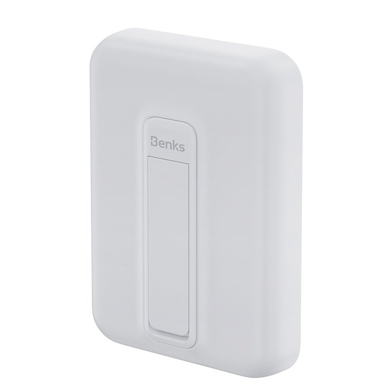 Benks MP09 Magsafe Magnetik Standlı İnce Tasarımlı Powerbank 6000mAh Beyaz