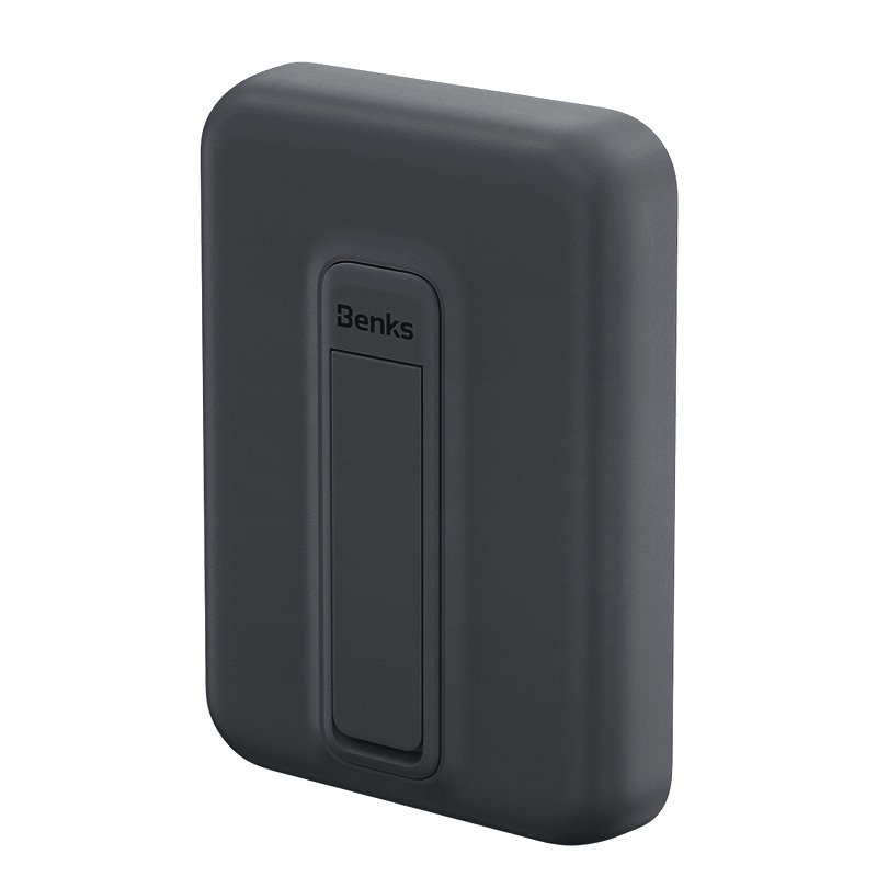 Benks MP09 Magsafe Magnetik Standlı İnce Tasarımlı Powerbank 6000mAh Siyah