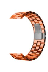 Samsung Galaxy Watch 6 40 / 44 mm Uyumlu Kordon Renkli Şeffaf Kayış Plastik Kordon Turuncu