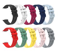 Huawei Watch Fit 2 Silikon Kordon Tam Uyumlu Pim Tasarımı Premium Spor Kayış Gri