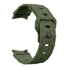 Samsung Galaxy Watch 4 40 44 mm Silikon Kordon Geometrik Desenli Spor Tasarım Premium Kayış