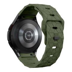 Samsung Galaxy Watch 4 40 44 mm Silikon Kordon Geometrik Desenli Spor Tasarım Premium Kayış