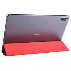 Huawei MatePad 11 Kılıf Flip Akıllı Kapak Standlı Kılıf Smart Cover Uyku Modlu Kırmızı
