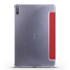 Huawei MatePad 11 Kılıf Flip Akıllı Kapak Standlı Kılıf Smart Cover Uyku Modlu Kırmızı