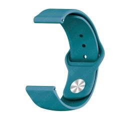 Amazfit GTR 2 47 mm Uyumlu Silikon Kordon Premium Spor Kayış Jel Silikon Spor Kordon Petrol Mavi