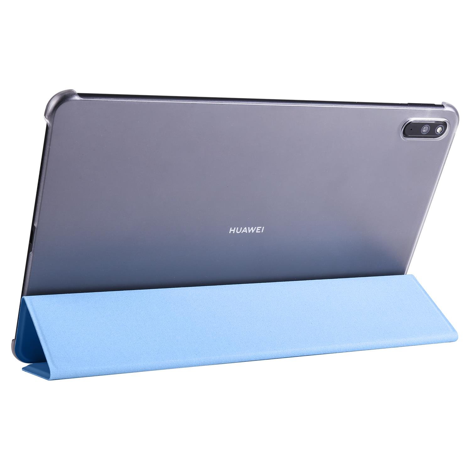 Huawei MatePad 11 Kılıf Flip Akıllı Kapak Standlı Kılıf Smart Cover Uyku Modlu Mavi
