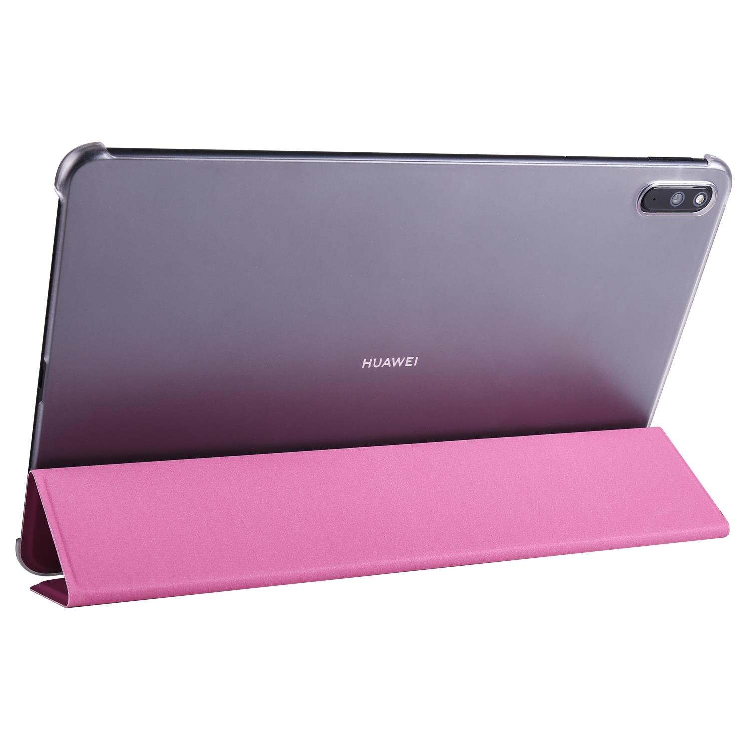 Huawei MatePad 11 Kılıf Flip Akıllı Kapak Standlı Kılıf Smart Cover Uyku Modlu Pembe