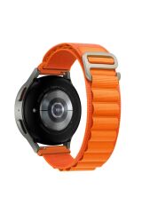 Amazfit GTS 4 Mini uyumlu Kordon Alpine Loop Kumaş Örgü Kayış Turuncu