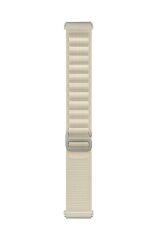 Amazfit GTS 4 Mini uyumlu Kordon Alpine Loop Kumaş Örgü Kayış Krem