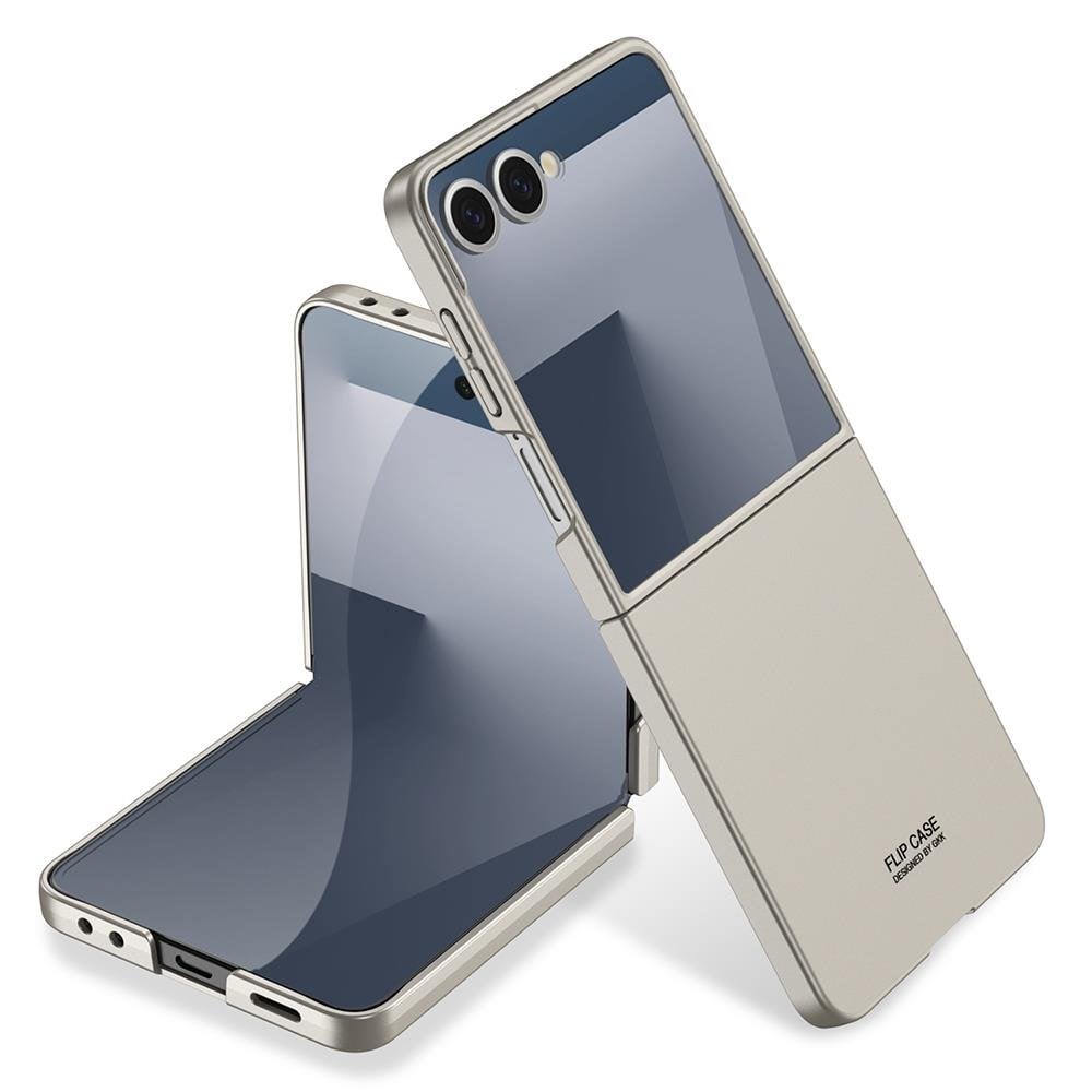 Galaxy Z Flip 7 uyumlu Kılıf Kamera Korumalı Premium Kapak Mat Tasarım İnce Yapılı Titanyum