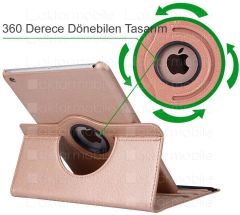Apple iPad 9. Nesil 2021 10.2'' inc Kılıf 360° Dönebilen Akıllı Kapak Standlı Kılıf Smart Uyku Modlu Kırmızı