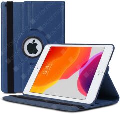 Apple iPad 9. Nesil 2021 10.2'' inc Kılıf 360° Dönebilen Akıllı Kapak Standlı Kılıf Smart Uyku Modlu Lacivert