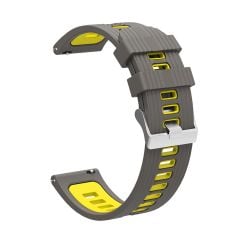 Amazfit GTS 4 Mini Uyumlu Silikon Kordon Çizgili Spor Tasarım Renkli Delikli Spor Kayış