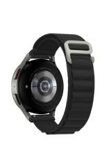 Samsung Galaxy Watch 42 mm uyumlu Kordon Alpine Loop Kumaş Örgü Kayış