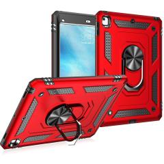 Apple iPad 6. Nesil 9.7'' Kılıf Metal Yüzüklü Standlı Kalem Bölmeli Premium Vega