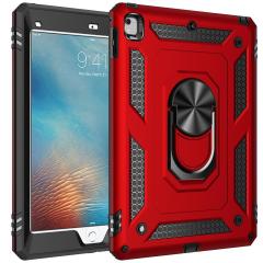 Apple iPad 6. Nesil 9.7'' Kılıf Metal Yüzüklü Standlı Kalem Bölmeli Premium Vega