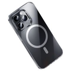 Apple iPhone 15 Pro Max Kılıf Magsafe Şarj Özellikli Benks ​​​​​​Crystal Serisi Şeffaf Kapak