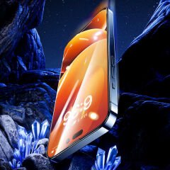 Apple iPhone 14 Pro Max ​​​​Benks V Pro Plus Şeffaf Ekran Koruyucu Siyah