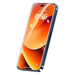 Apple iPhone 14 Pro Max ​​​​Benks V Pro Plus Şeffaf Ekran Koruyucu Siyah