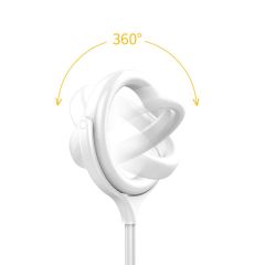 Ring Light Led 7’’ 18 cm Ayaklı Işık Halkası Masa Üstü Çok Amaçlı Şık Tasarım Metal Teleskobik Ayak Siyah