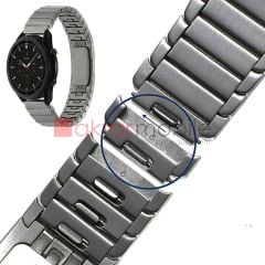 Huawei Watch GT 5 Pro GT 5 46 mm Uyumlu Metal Kordon Baklalı Model Çelik Kayış Kelebek Toka