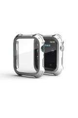Apple Watch 7 41 mm uyumlu Ekran Koruyucu Anti-Shock Kasa Koruma Metalik Tasarım Tüm Gövde Kapak