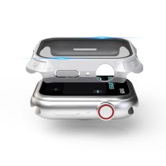 Apple Watch 7 41 mm uyumlu Ekran Koruyucu Anti-Shock Kasa Koruma Metalik Tasarım Tüm Gövde Kapak