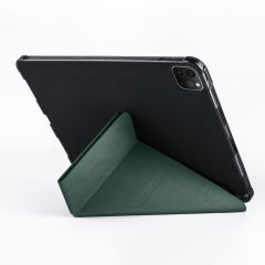 Apple iPad Pro 11 2020 2. Nesil Kılıf Kalem Bölmeli Premium Smart Standlı Tablet Kılıfı Koyu Yeşil