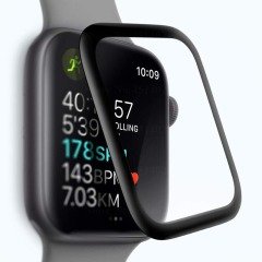 Apple Watch 42 mm Ekran Koruyucu 3D Tam Kapatan Kavisli PPMA Nano Cam Tam Uyumlu
