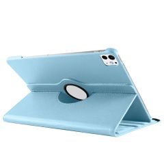 iPad Pro 11 M4 2024 uyumlu Kapaklı Kılıf 360° Dönebilen Standlı Smart Uyku Modlu Akıllı Kapak Mavi
