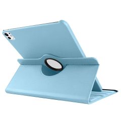iPad Pro 11 M4 2024 uyumlu Kapaklı Kılıf 360° Dönebilen Standlı Smart Uyku Modlu Akıllı Kapak Mavi