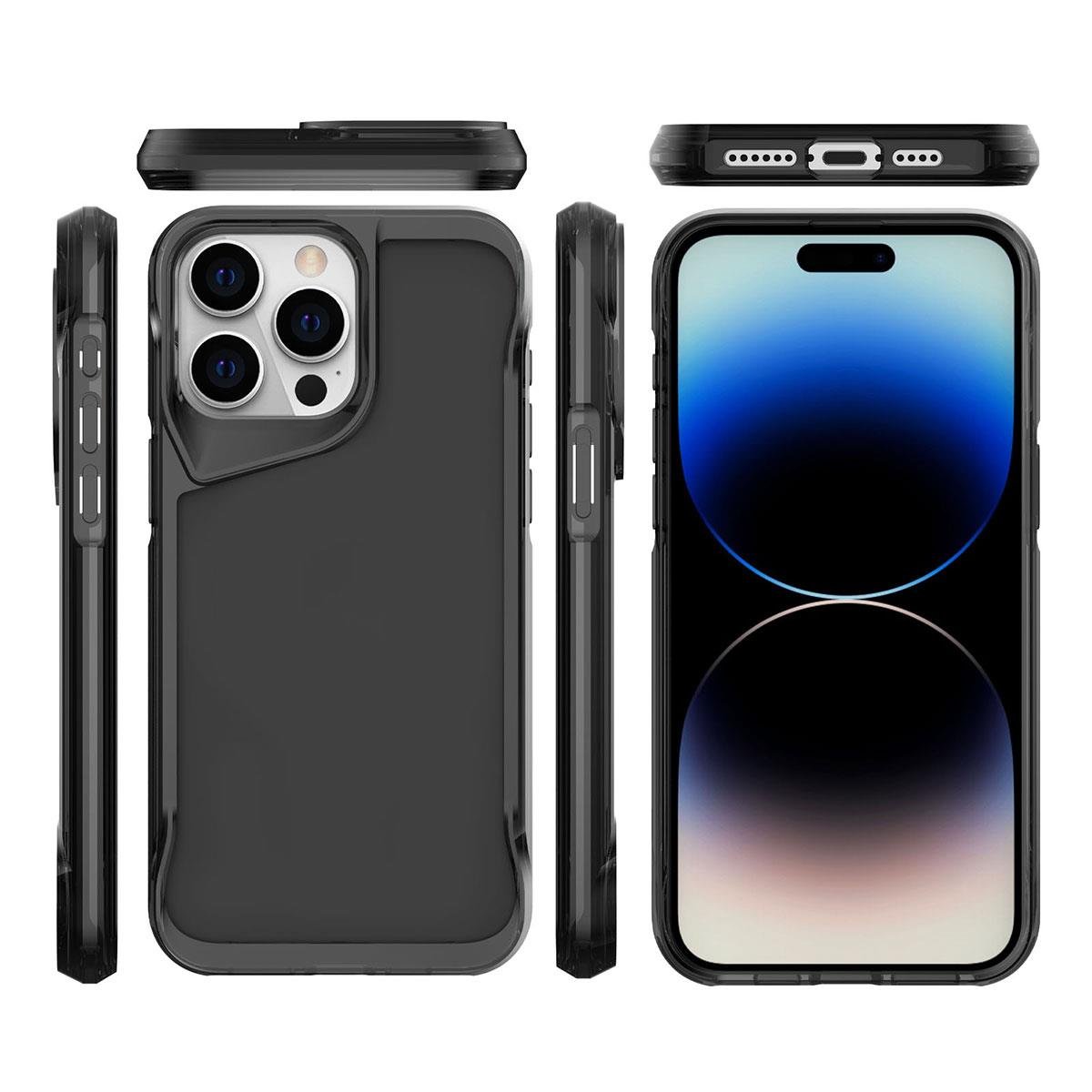 iPhone 15 Pro Max uyumlu Kılıf Silikon Kapak Agresif Tasarım Yükseltilmiş Kenarlar Üstün Koruma