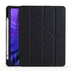 Apple iPad Pro 11 2020 2. Nesil Kılıf Kalem Bölmeli Premium Smart Standlı Tablet Kılıfı Siyah