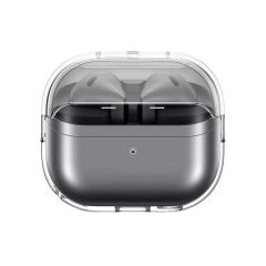 Galaxy Buds 3 Uyumlu Kılıf Silikon Kapak Darbe Emici Kulaklık Kılıfı Şeffaf Tasarım Şeffaf