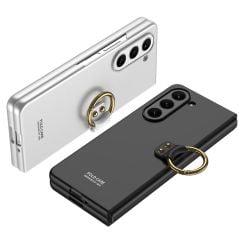 Samsung Galaxy Z Fold 5 Yüzüklü Kılıf Premium Kapak Kamera Korumalı Tam Uyumlu Mat ve İnce Tasarım