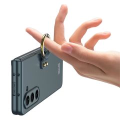 Samsung Galaxy Z Fold 5 Yüzüklü Kılıf Premium Kapak Kamera Korumalı Tam Uyumlu Mat ve İnce Tasarım