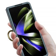 Samsung Galaxy Z Fold 5 Yüzüklü Kılıf Premium Kapak Kamera Korumalı Tam Uyumlu Mat ve İnce Tasarım