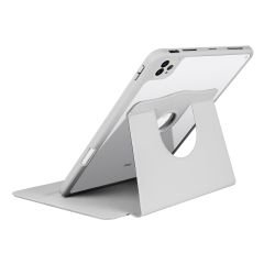 iPad Air 5 2022 10.9'' M1 uyumlu Kılıf 360 Dönebilen Kalem Bölmeli Yatay Dikey Standlı Akıllı Kapak Gri