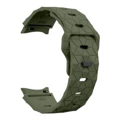 Samsung Galaxy Watch 6 40 44 mm Silikon Kordon Geometrik Desenli Spor Tasarım Premium Kayış