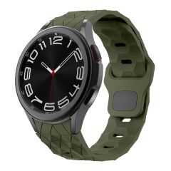 Samsung Galaxy Watch 6 40 44 mm Silikon Kordon Geometrik Desenli Spor Tasarım Premium Kayış