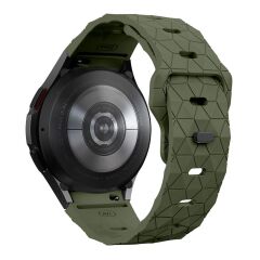 Samsung Galaxy Watch 6 40 44 mm Silikon Kordon Geometrik Desenli Spor Tasarım Premium Kayış