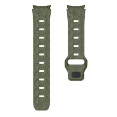 Samsung Galaxy Watch 6 40 44 mm Silikon Kordon Geometrik Desenli Spor Tasarım Premium Kayış